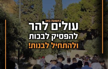 עולים להר הבית בתשעה באב? מצוין! | כל הפרטים כאן