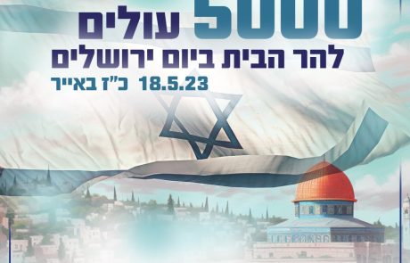 המטרה: 5,000 עולים להר הבית ביום ירושלים!